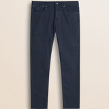 Pantalone 5 Tasche in Gabardina Slim Fit fronte - Navy Blue