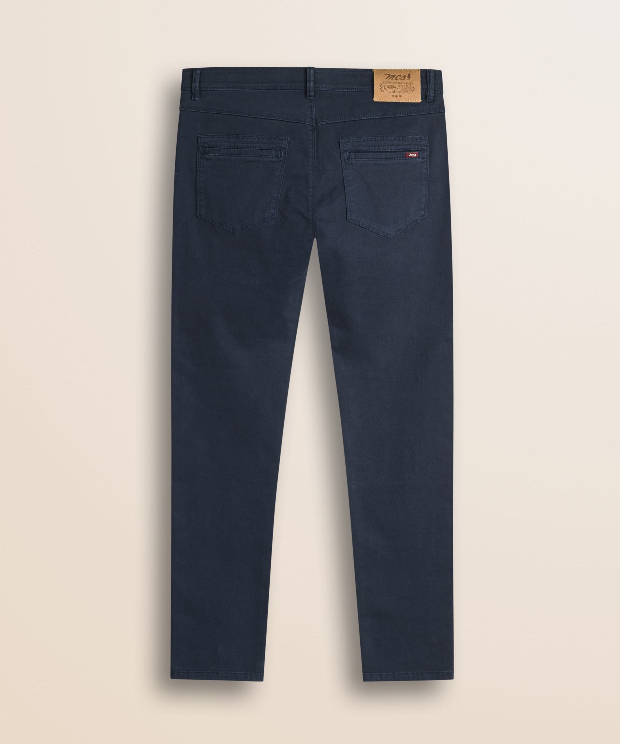 Pantalone 5 Tasche in Gabardina Slim Fit retro - Navy Blue