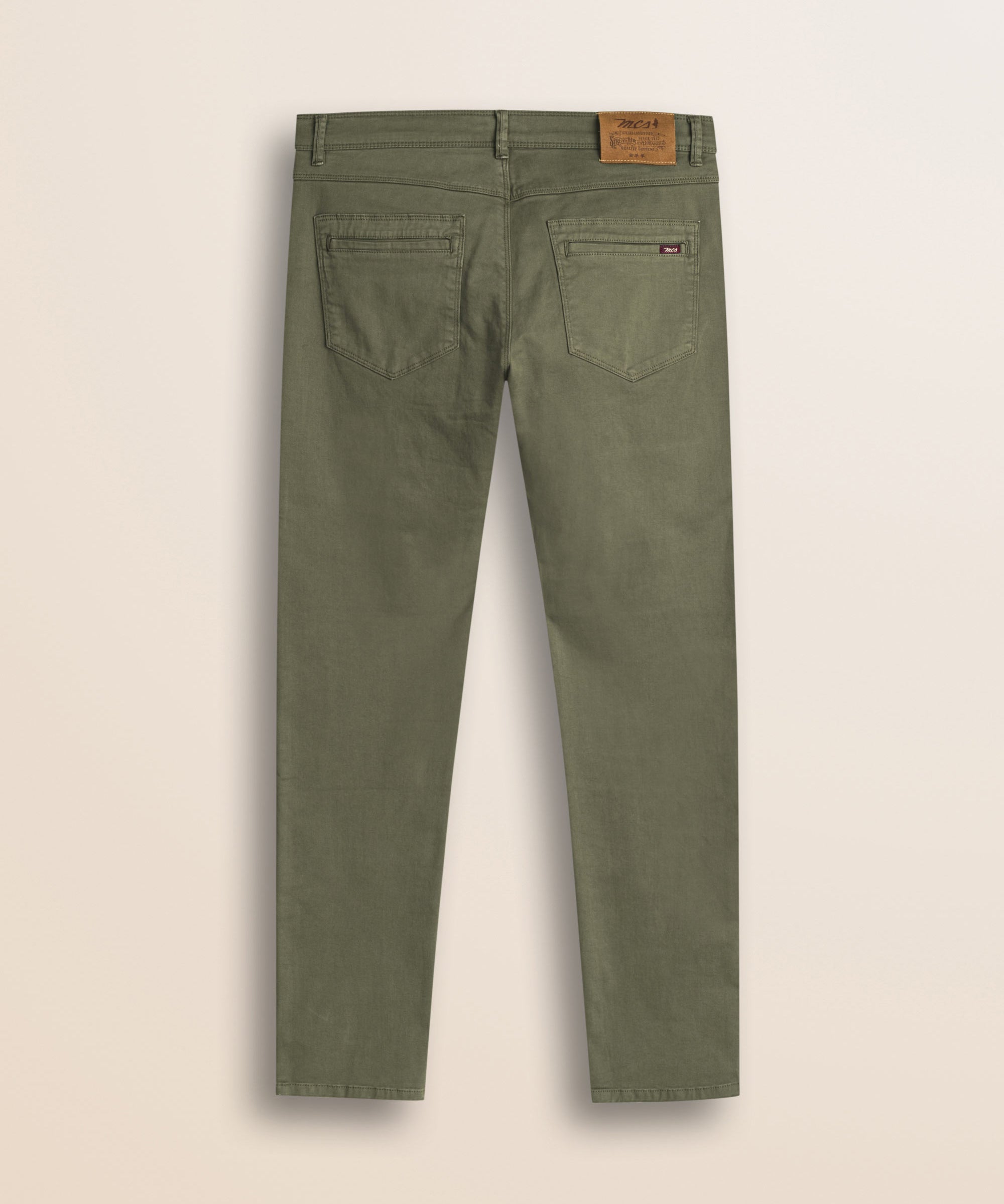 Pantalone 5 Tasche in Gabardina Slim Fit retro - Olive Night