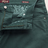 Pantalone 5 Tasche in Gabardina Regular Fit dettaglio apertura - Ponderosa Pine