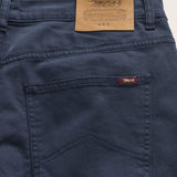 Pantalone 5 Tasche in Gabardina Regular Fit dettaglio retro - Navy Blue