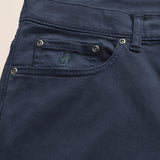 Pantalone 5 Tasche in Gabardina Regular Fit dettaglio tasca - Navy Blue