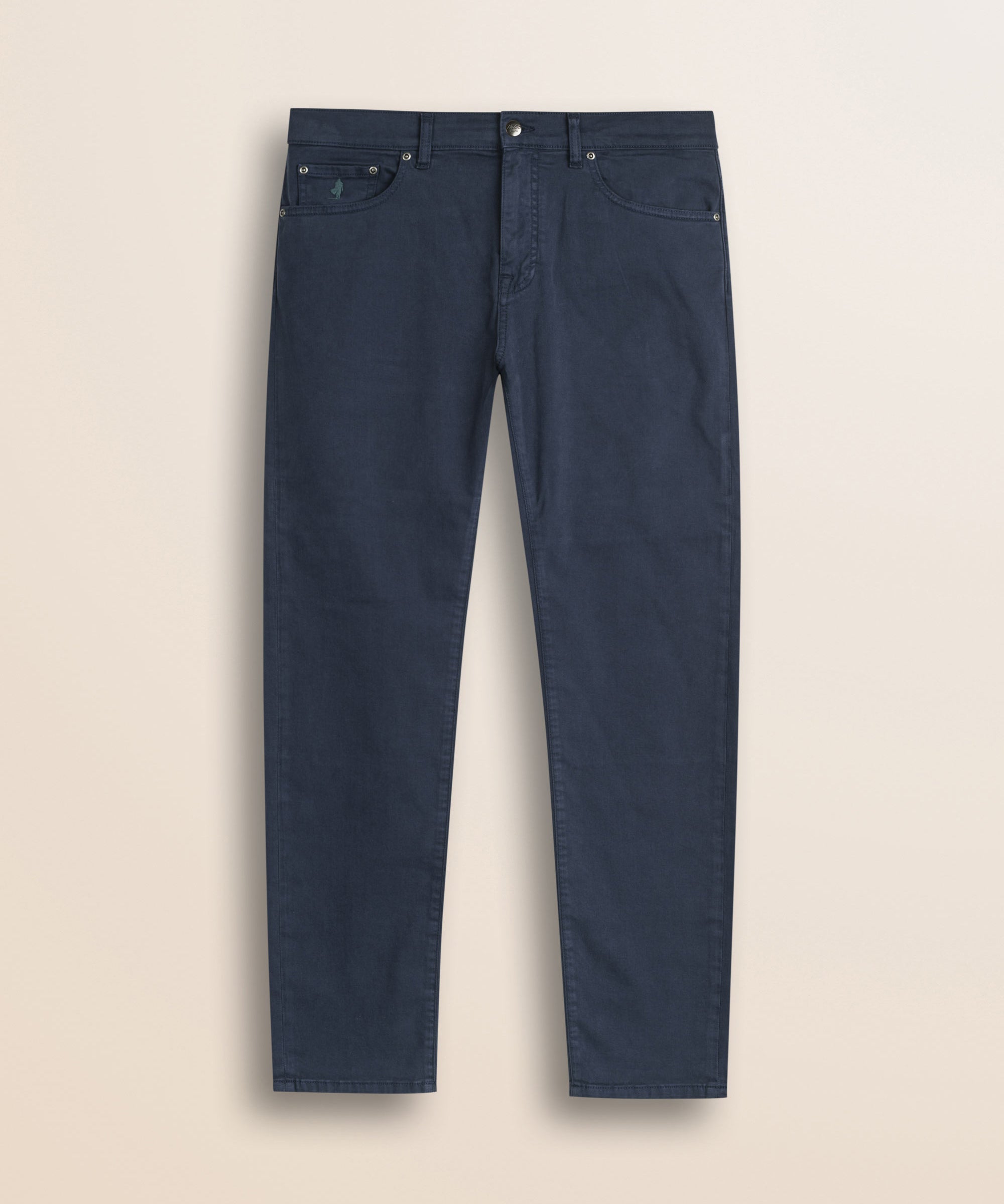 Pantalone 5 Tasche in Gabardina Regular Fit fronte - Navy Blue