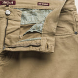 Pantalone 5 Tasche in Gabardina Regular Fit dettaglio apertura - Elmwood Brown