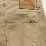 Pantalone 5 Tasche in Gabardina Regular Fit dettaglio retro - Elmwood Brown