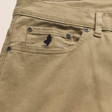 Pantalone 5 Tasche in Gabardina Regular Fit dettaglio tasca - Elmwood Brown