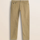 Pantalone 5 Tasche in Gabardina Regular Fit fronte - Elmwood Brown