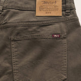 Pantalone 5 Tasche in Gabardina Regular Fit dettaglio retro - Chocolate