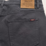 Pantalone 5 Tasche in Drill di Cotone Regular Fit dettaglio retro - Grey