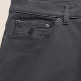 Pantalone 5 Tasche in Drill di Cotone Regular Fit dettaglio tasca - Grey