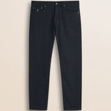 Pantalone 5 Tasche in Drill di Cotone Regular Fit fronte - Navy Blue
