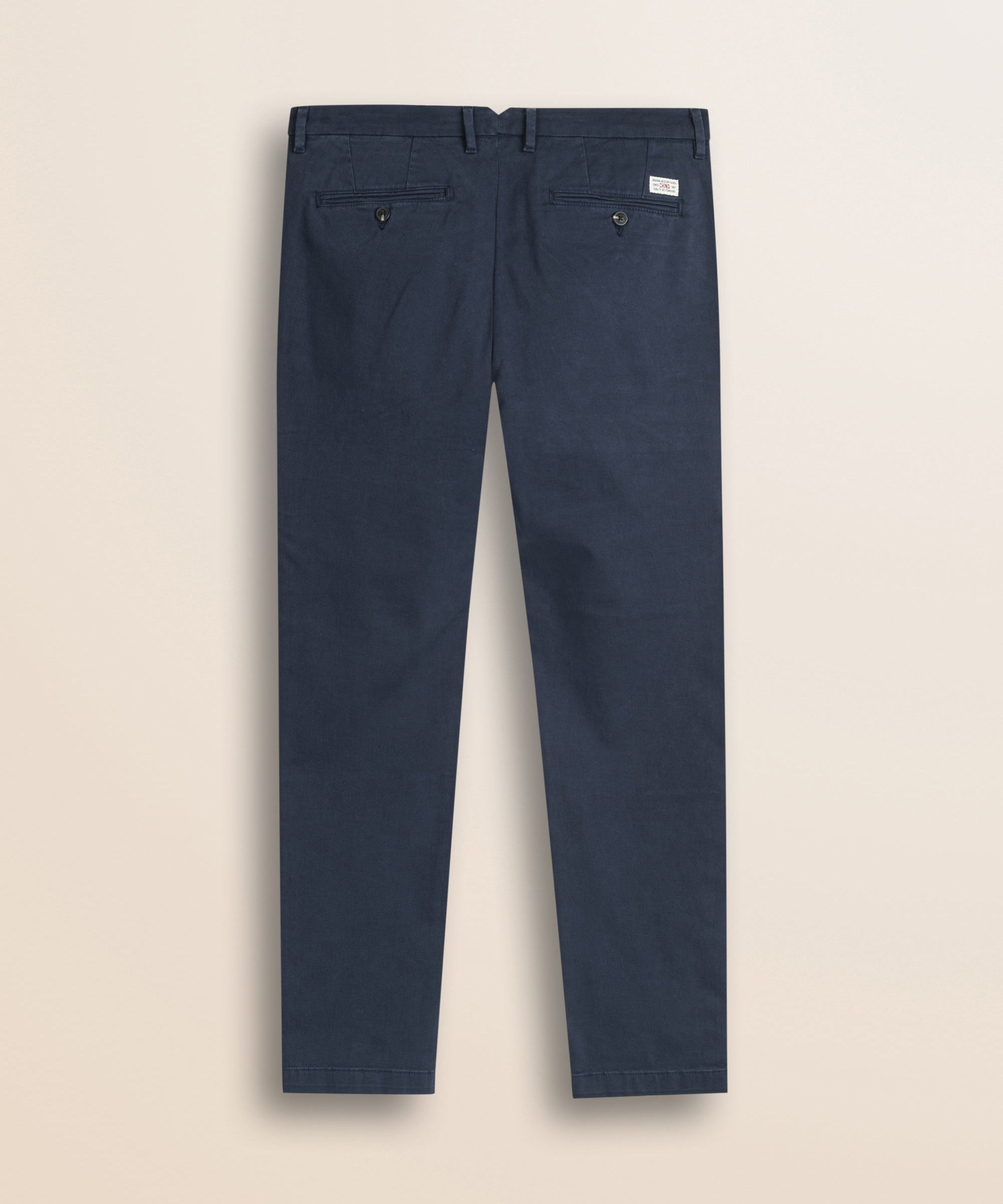Pantalone Chino in Gabardina Slim Fit retro - Navy Blue