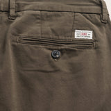 Pantalone Chino in Gabardina Slim Fit dettaglio retro - Chocolate