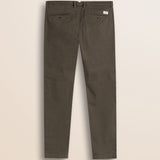 Pantalone Chino in Gabardina Slim Fit retro - Chocolate