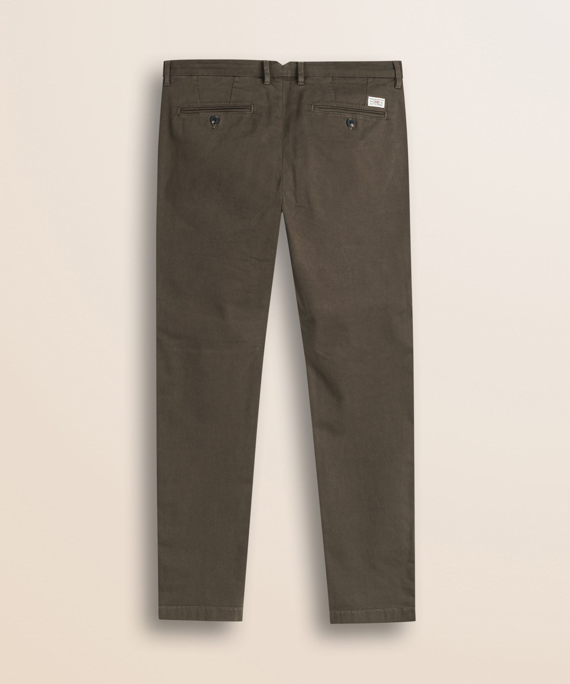 Pantalone Chino in Gabardina Slim Fit retro - Chocolate