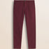 Pantalone Chino in Cotone Dobby Slim Fit fronte - Merlot