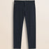 Pantalone Chino in Cotone Dobby Slim Fit fronte - Navy Blue