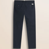 Pantalone Chino in Cotone Dobby Slim Fit retro - Navy Blue