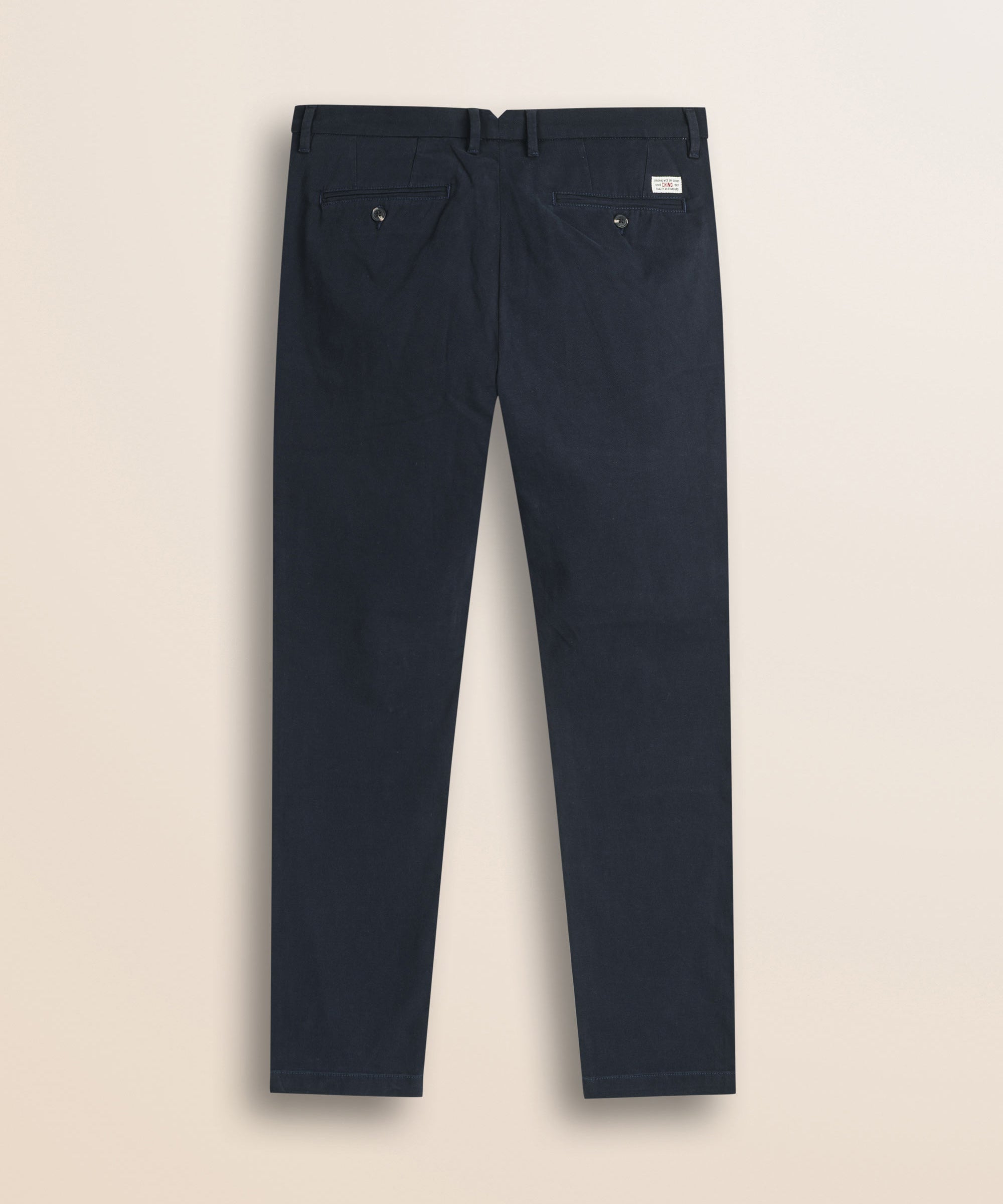 Pantalone Chino in Cotone Dobby Slim Fit retro - Navy Blue