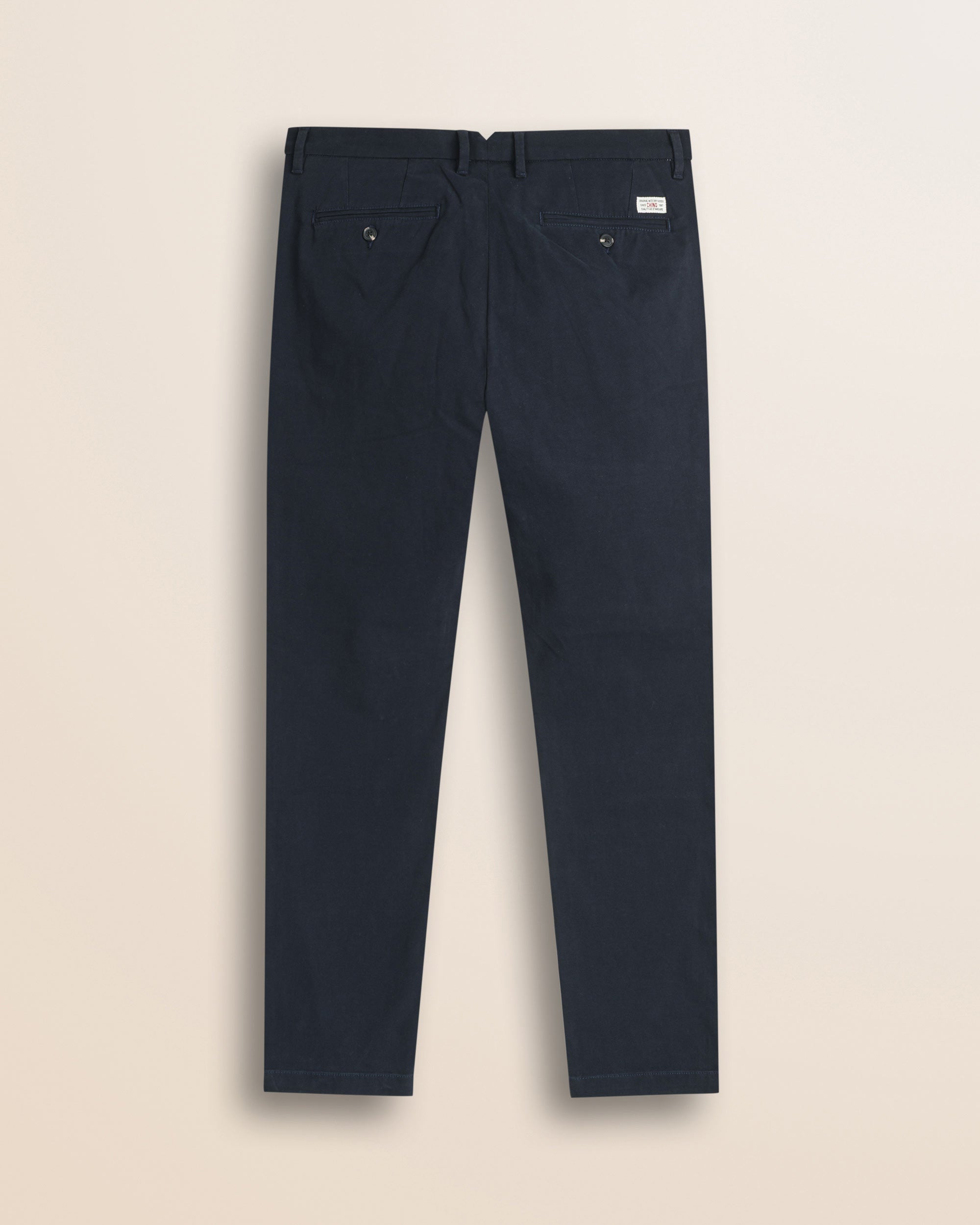Pantalone Chino in Cotone Dobby Slim Fit retro - Navy Blue