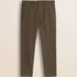 Pantalone Chino in Cotone Dobby Slim Fit fronte - Chocolate