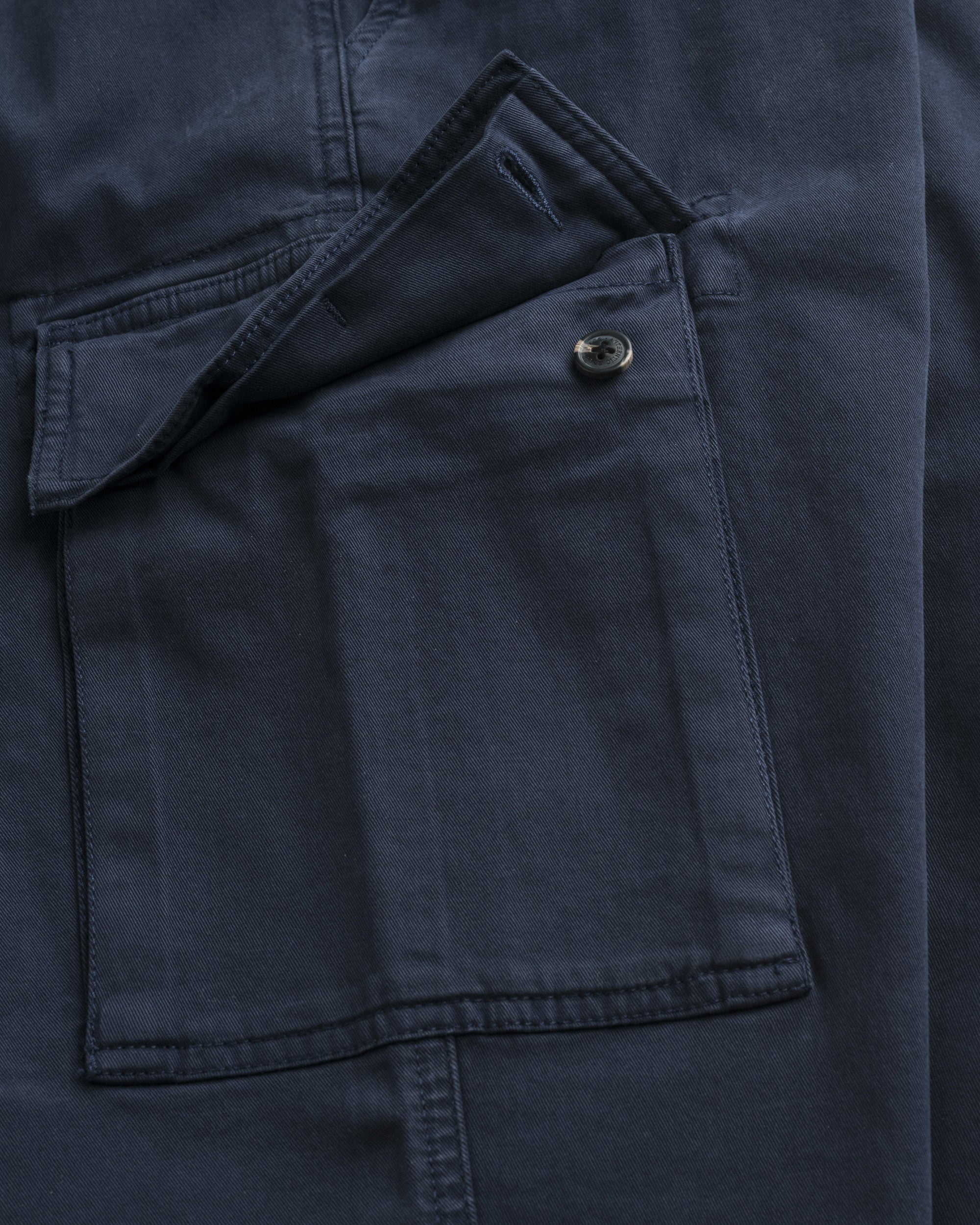 Pantalone Cargo in Gabardina Regular Fit 15mch204 03101 704 - Navy Blue