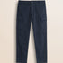 Pantalone Cargo in Gabardina Regular Fit fronte - Navy Blue