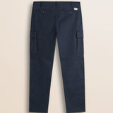Pantalone Cargo in Gabardina Regular Fit retro - Navy Blue