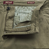 Pantalone Cargo in Gabardina Regular Fit dettaglio apertura - Olive Night