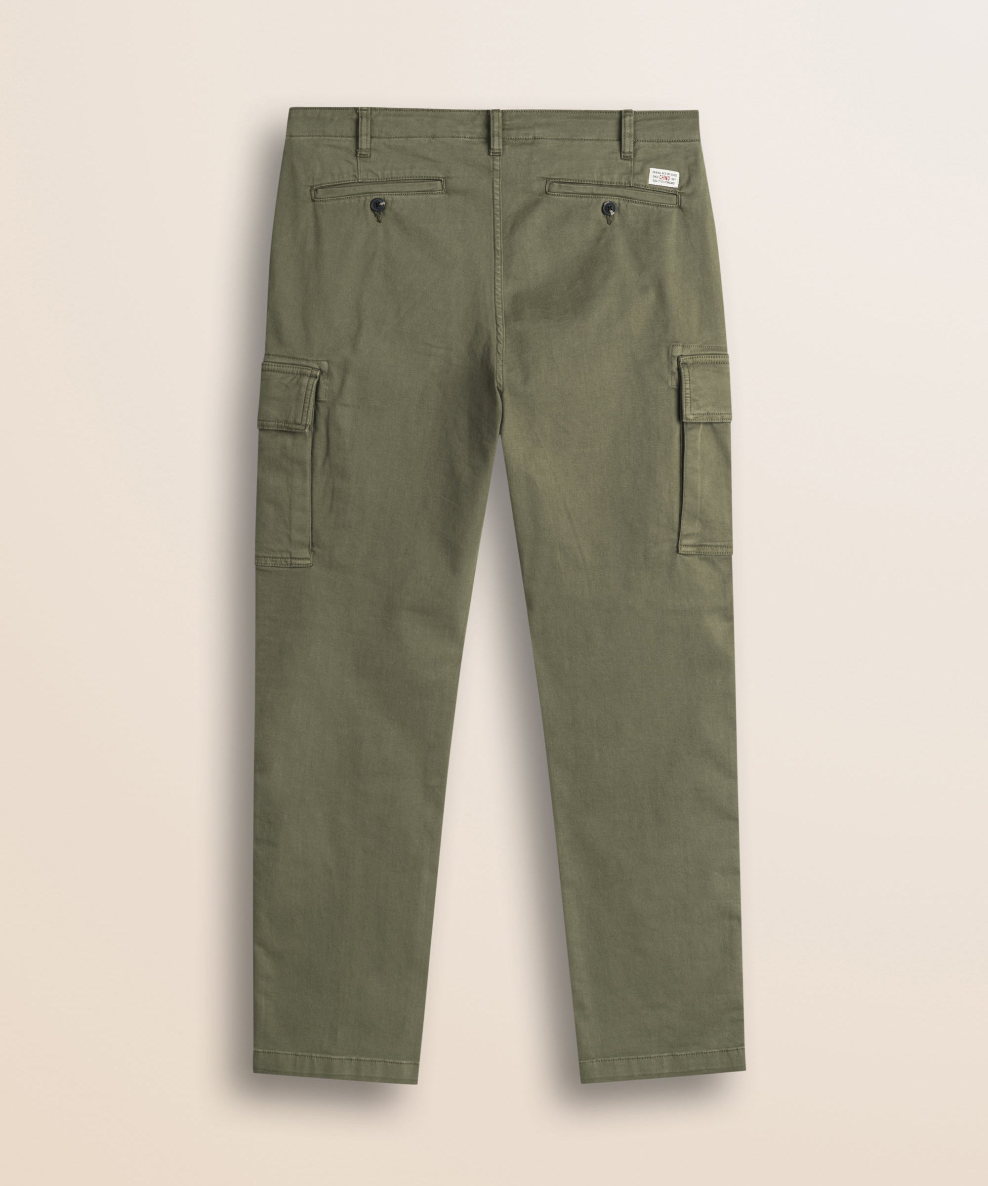 Pantalone Cargo in Gabardina Regular Fit retro - Olive Night