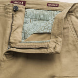 Pantalone Cargo in Gabardina Regular Fit dettaglio apertura - Elmwood Brown