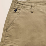 Pantalone Cargo in Gabardina Regular Fit dettaglio tasca - Elmwood Brown