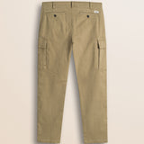 Pantalone Cargo in Gabardina Regular Fit retro - Elmwood Brown