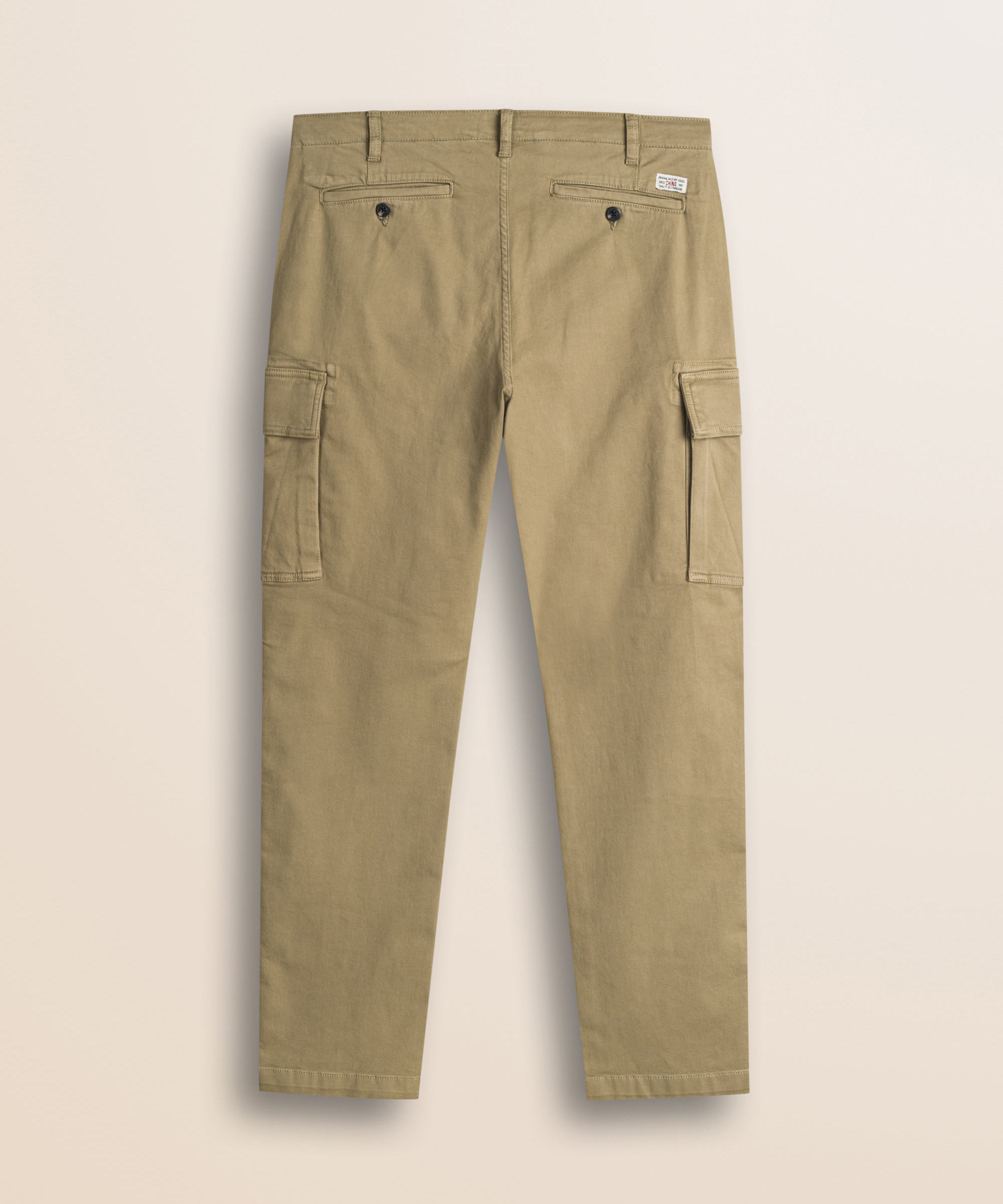 Pantalone Cargo in Gabardina Regular Fit retro - Elmwood Brown
