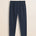 Pantalone Chino con Pence in Gabardina Relaxed Fit fronte - Navy Blue