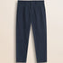 Pantalone Chino con Pence in Gabardina Relaxed Fit fronte - Navy Blue