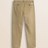 Pantalone Chino con Pence in Gabardina Relaxed Fit retro - Elmwood Brown