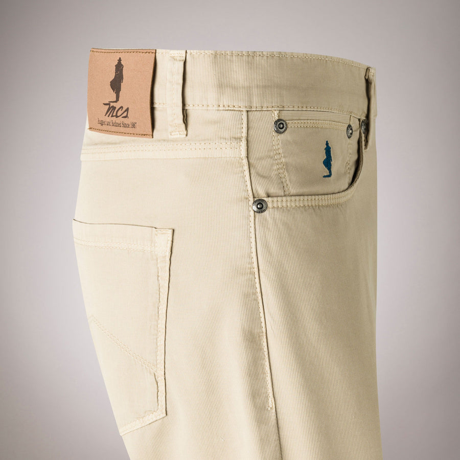 Slim Piquet Five Pocket Trousers