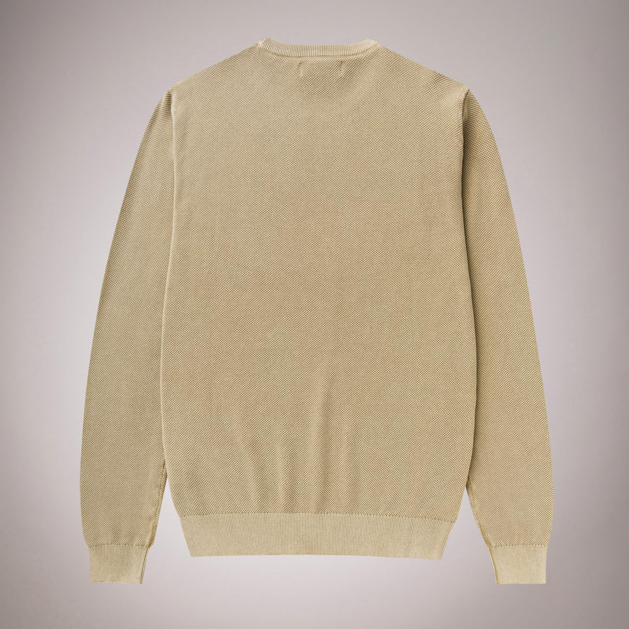 100% Stone Washed Cotton Crew Neck Sweater