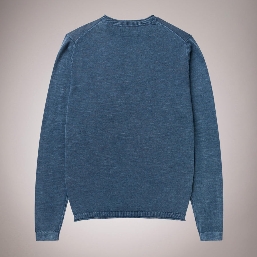Crewneck sweater 100% slub cotton