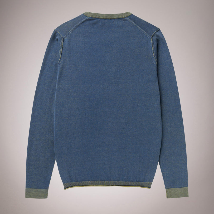 V-neck sweater 100% plain cotton