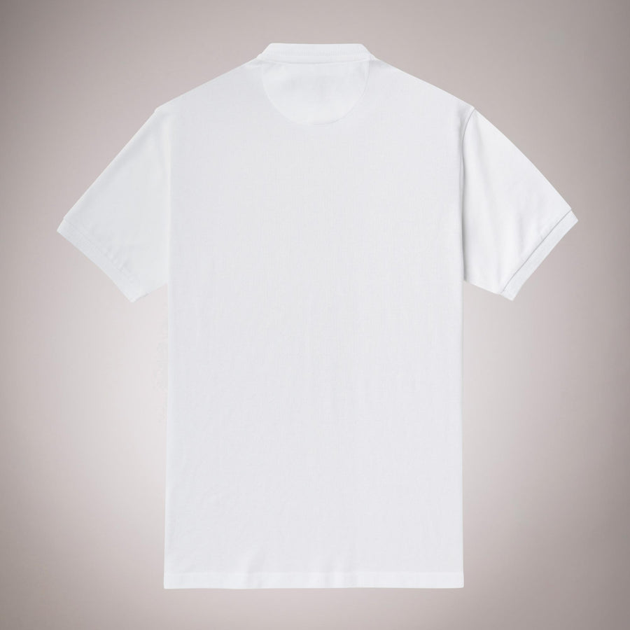 Short-sleeved Serafino in Stretch Cotton