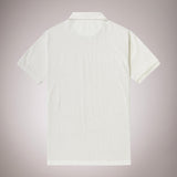 Plain Polo Shirt in Cotton and Linen
