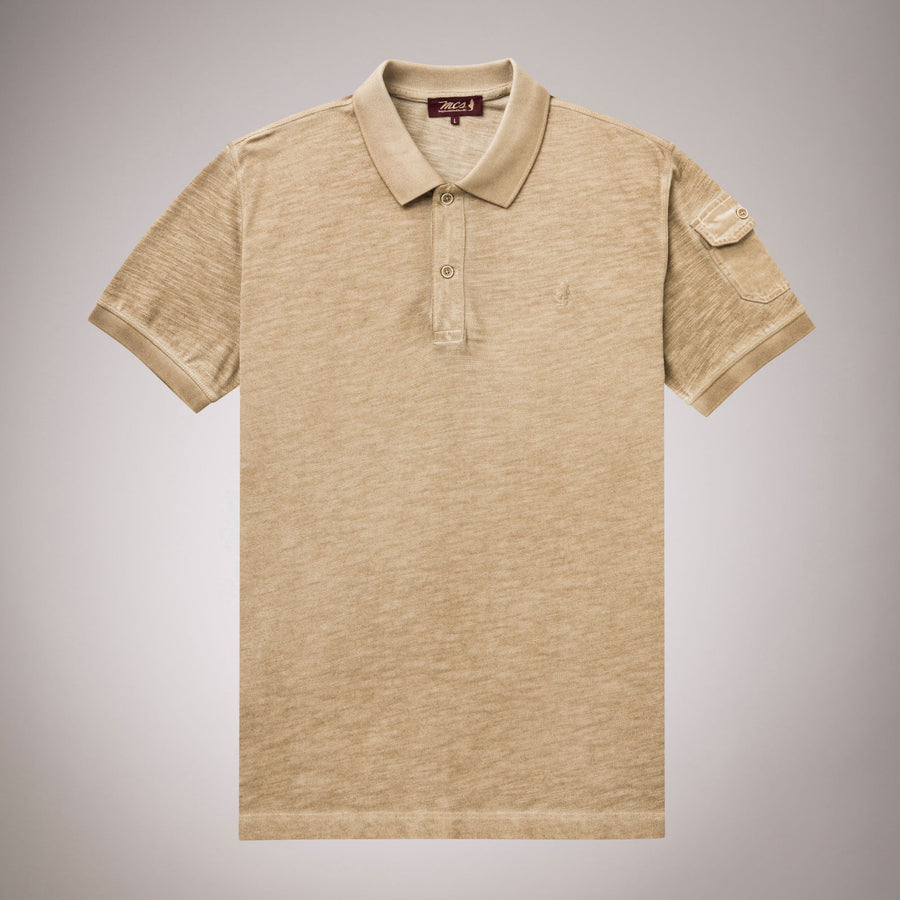 Plain Polo Shirt 100% Slub Cotton