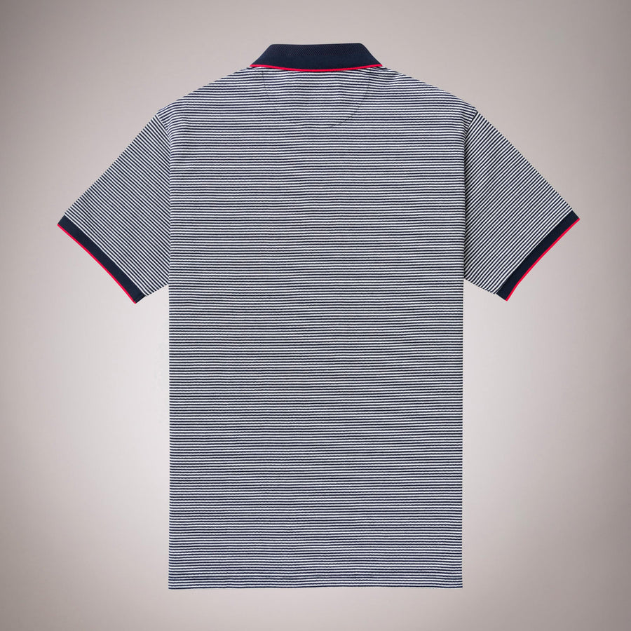 100% Cotton Striped Polo Shirt
