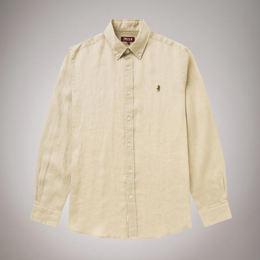 Colored Button Down Shirt 100% Linen