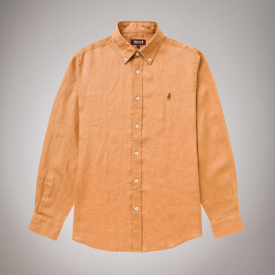 Camicia Button Down Colorata 100% Lino