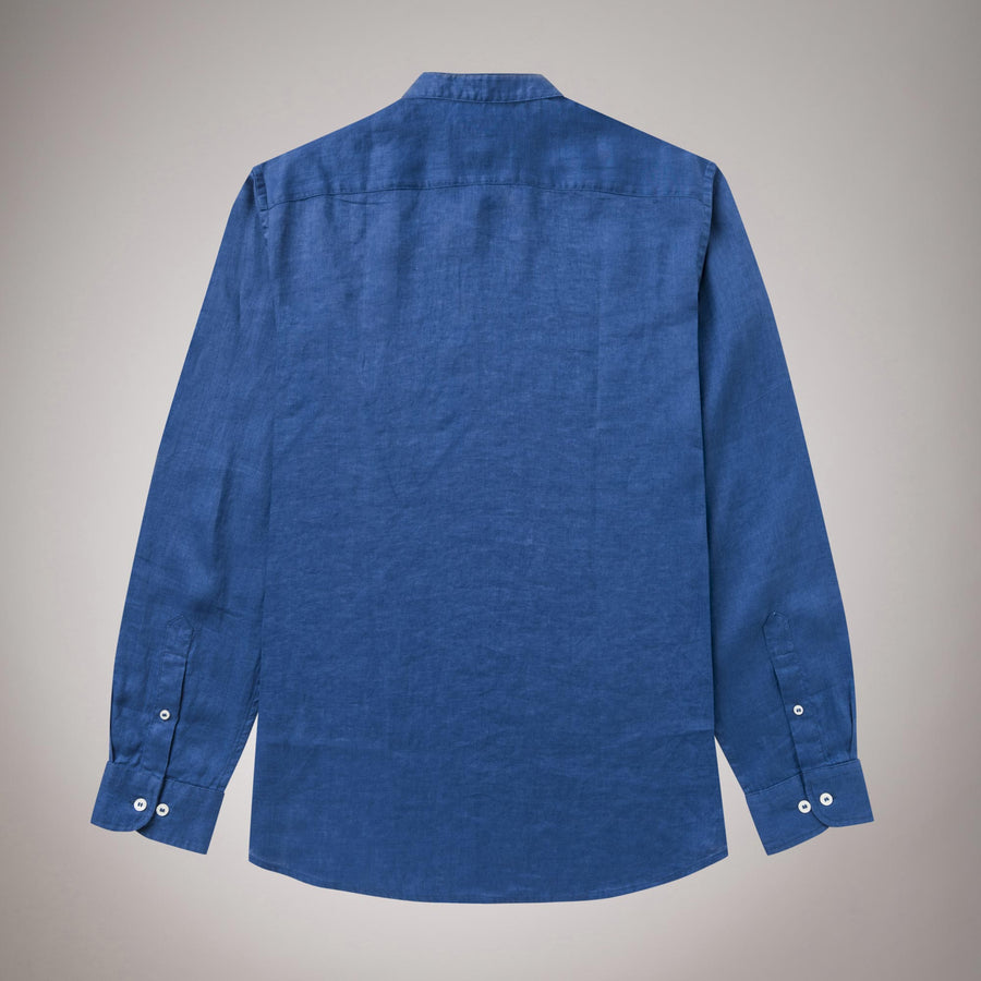100% Linen Guru Shirt with Mandarin Collar
