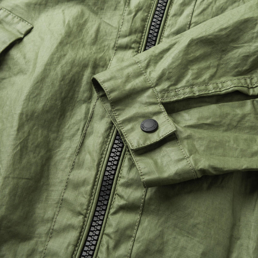 Short Lightweight Linen Jacket with Hood
