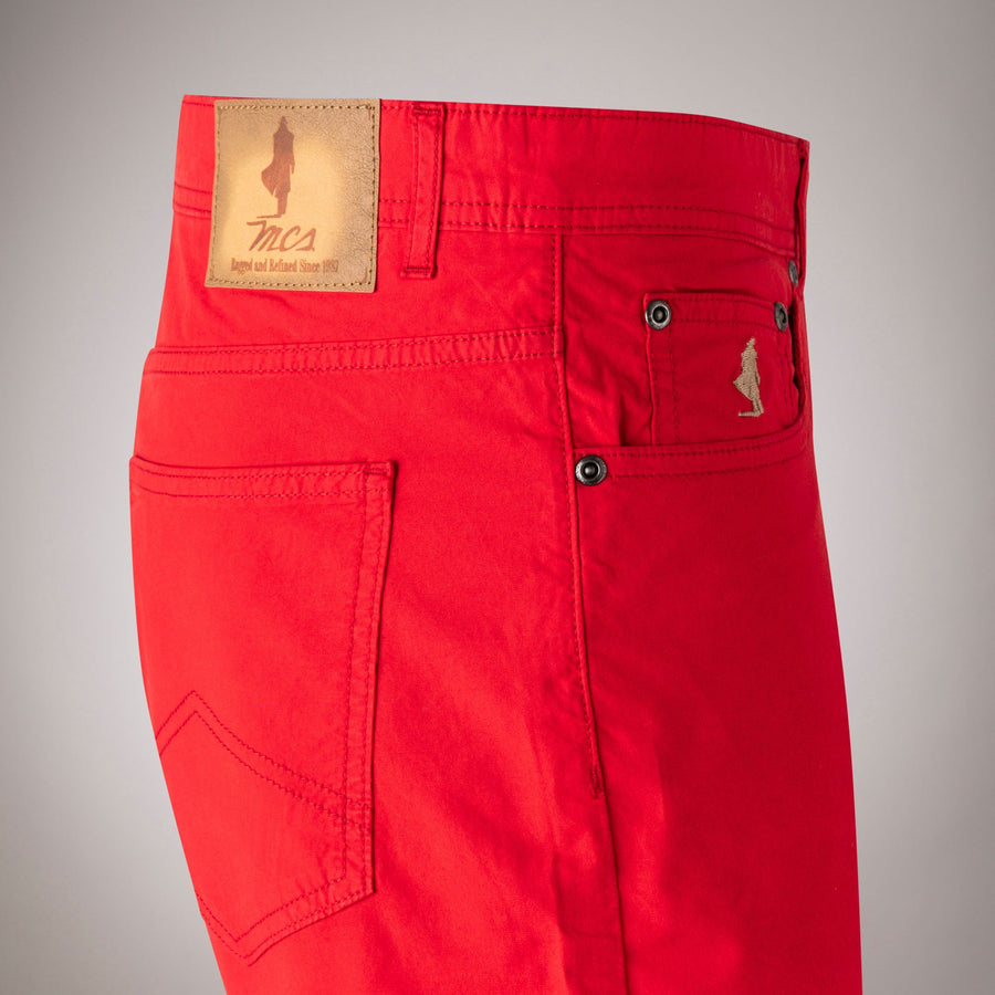 Pantaloncini Bermuda Colorati in Popeline
